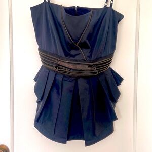 Italian Navy Corset Bustier